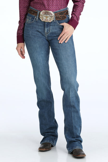 Cinch Women's Medium Wash Classic Boot Cut SLIM Jean