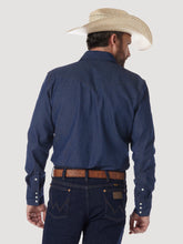 Load image into Gallery viewer, Wrangler Men&#39;s Dark Denim Work Western Shirt
