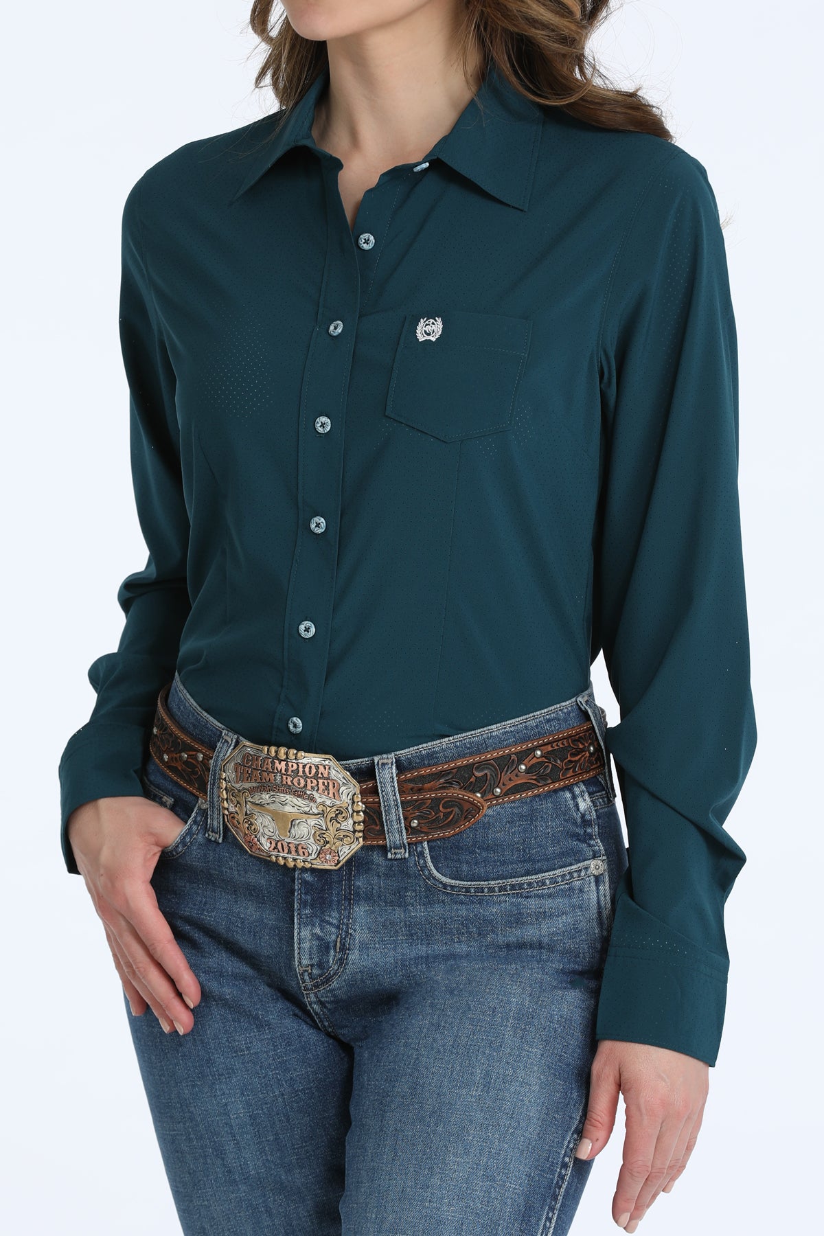 Cinch Women's ArenaFlex Teal Pond Western Shirt