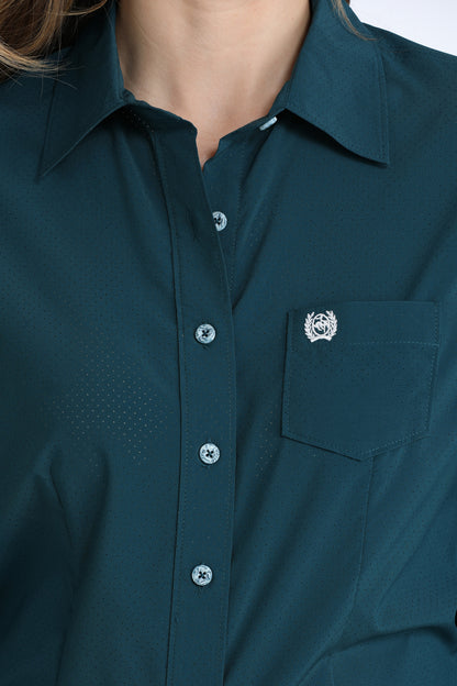 Cinch Women's ArenaFlex Teal Pond Western Shirt