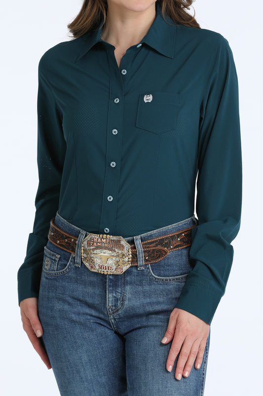 Cinch Women's ArenaFlex Teal Pond Western Shirt