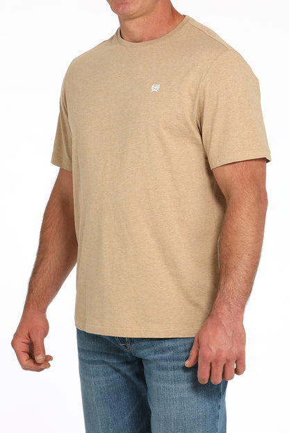 Cinch Men's Solid Heather Khaki T-Shirt
