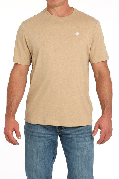Cinch Men's Solid Heather Khaki T-Shirt