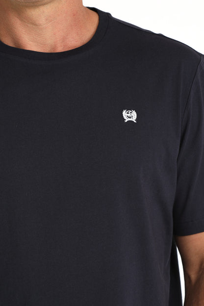 Cinch Men's Plain Navy Small Logo T-Shirt