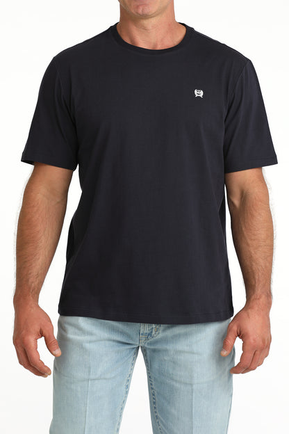 Cinch Men's Plain Navy Small Logo T-Shirt