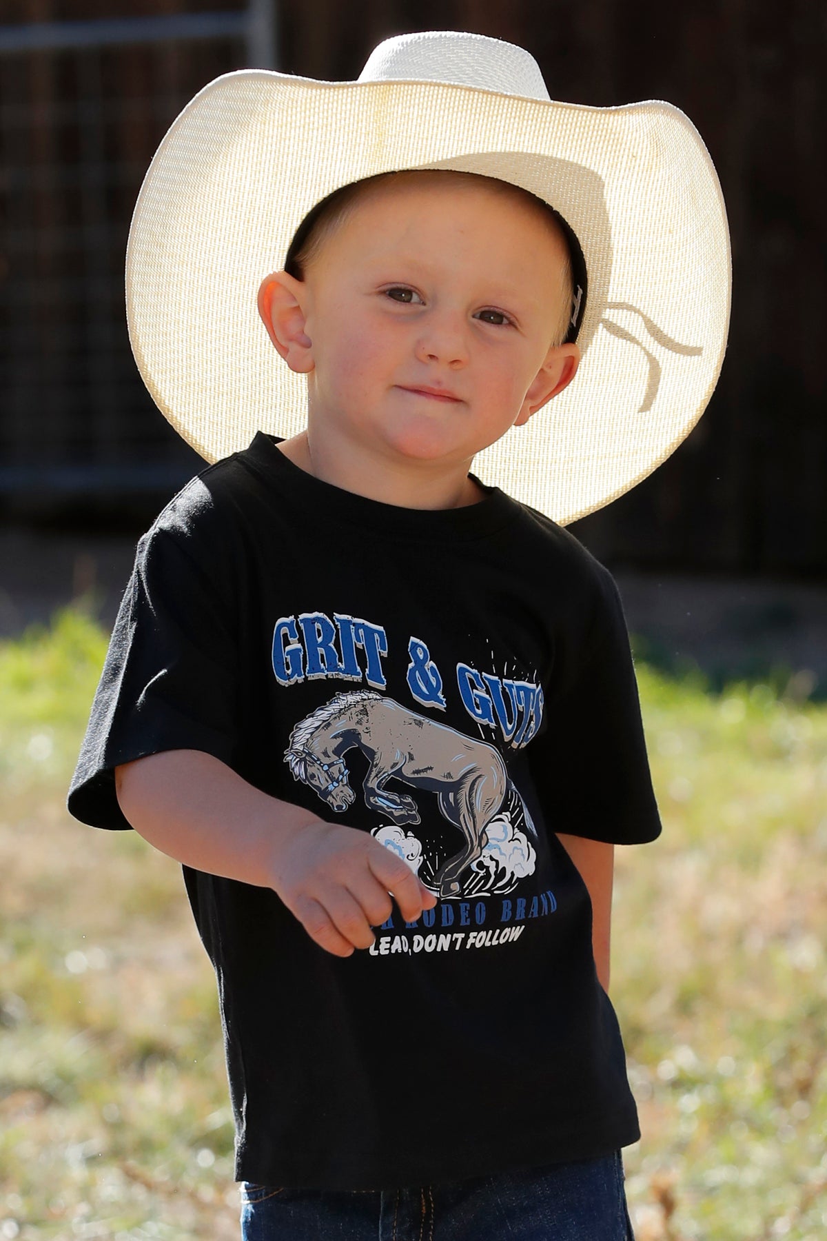 Cinch Boy's Toddler Black Grit & Guts Bucking Horse T-Shirt