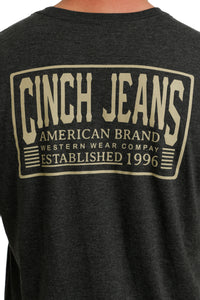 Cinch Men's Charcoal 1996 American Brand T-Shirt