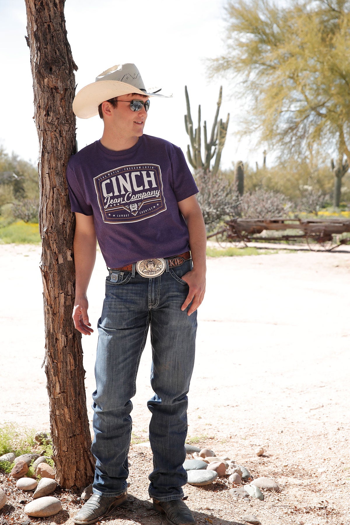 Cinch Men's Purple CINCH JEAN T-Shirt