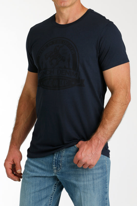 Cinch Men's Navy Made In The Country T-Shirt