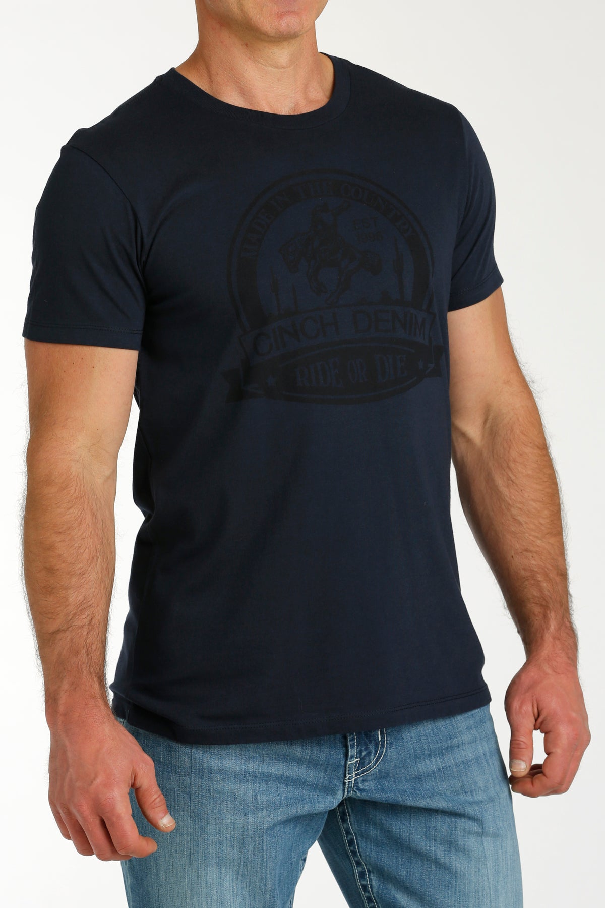 Cinch Men's Navy Made In The Country T-Shirt