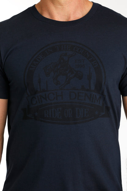 Cinch Men's Navy Made In The Country T-Shirt