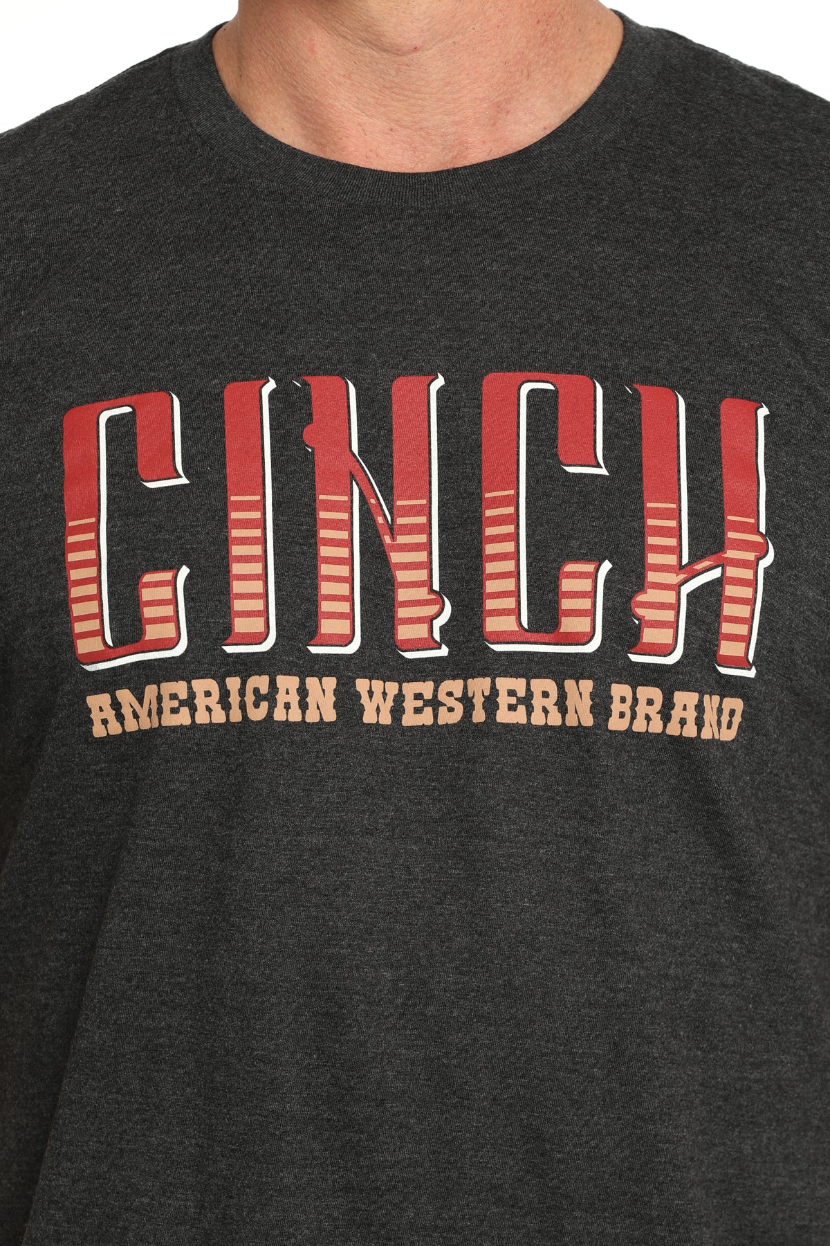 Cinch Men's Charcoal Western Logo T-Shirt