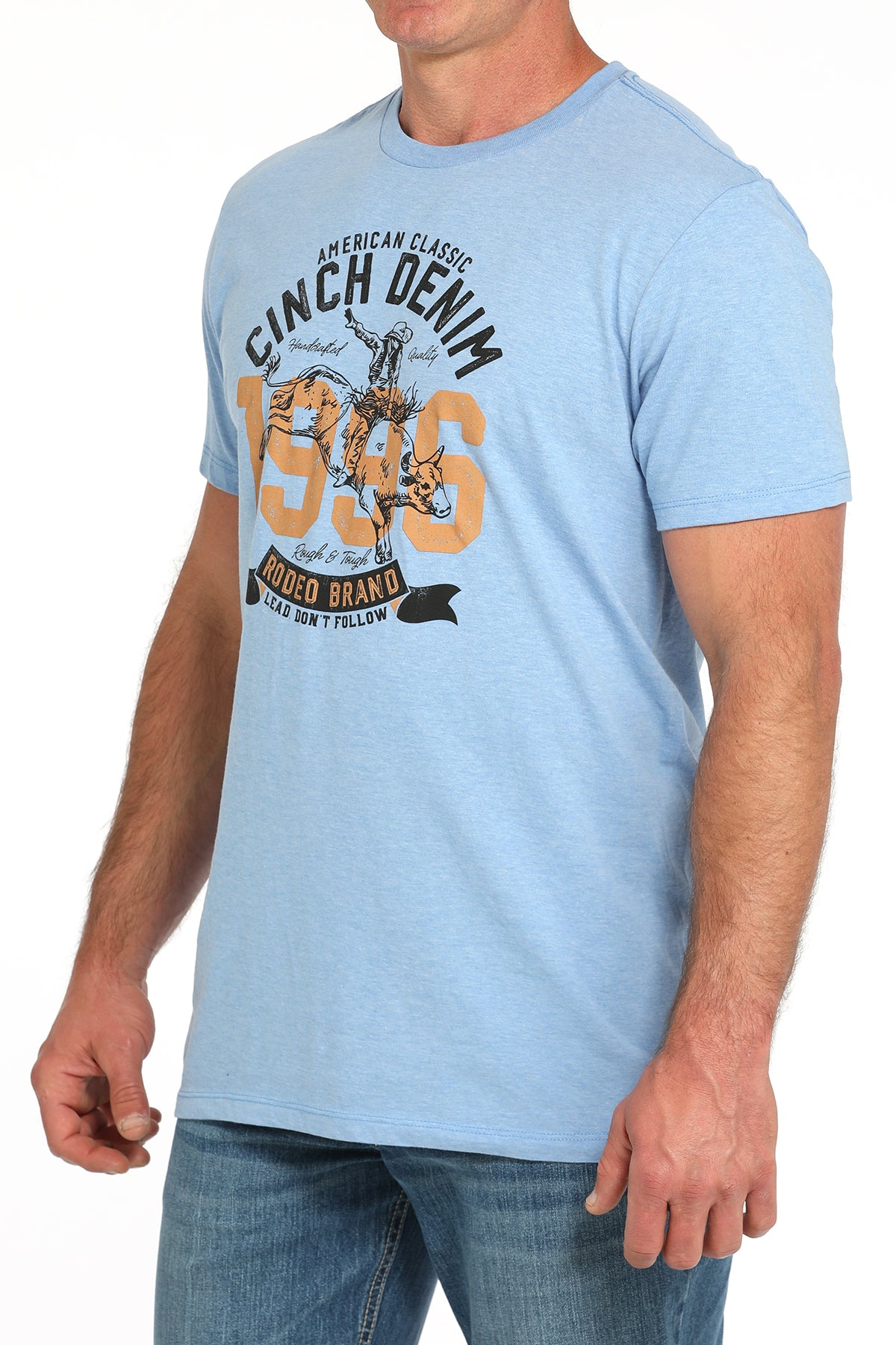 Cinch Men's Heather Blue 1996 T-Shirt