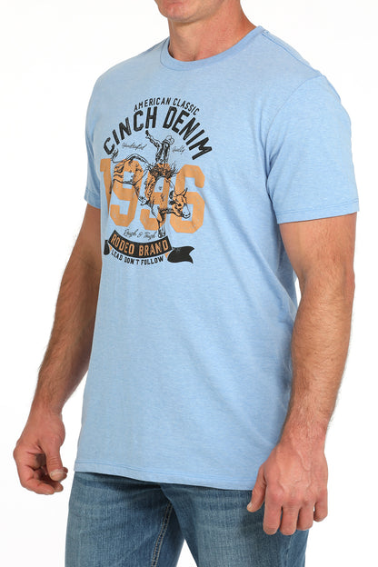 Cinch Men's Heather Blue 1996 T-Shirt