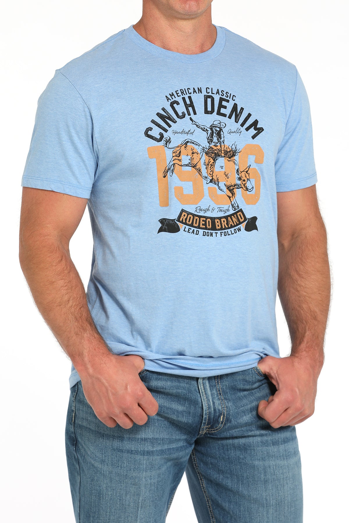 Cinch Men's Heather Blue 1996 T-Shirt