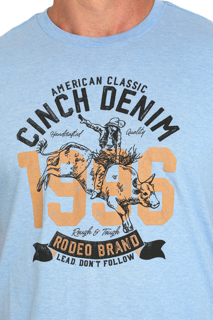 Cinch Men's Heather Blue 1996 T-Shirt