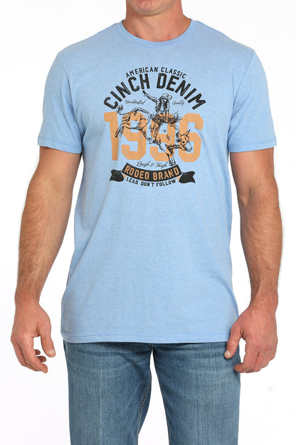 Cinch Men's Heather Blue 1996 T-Shirt