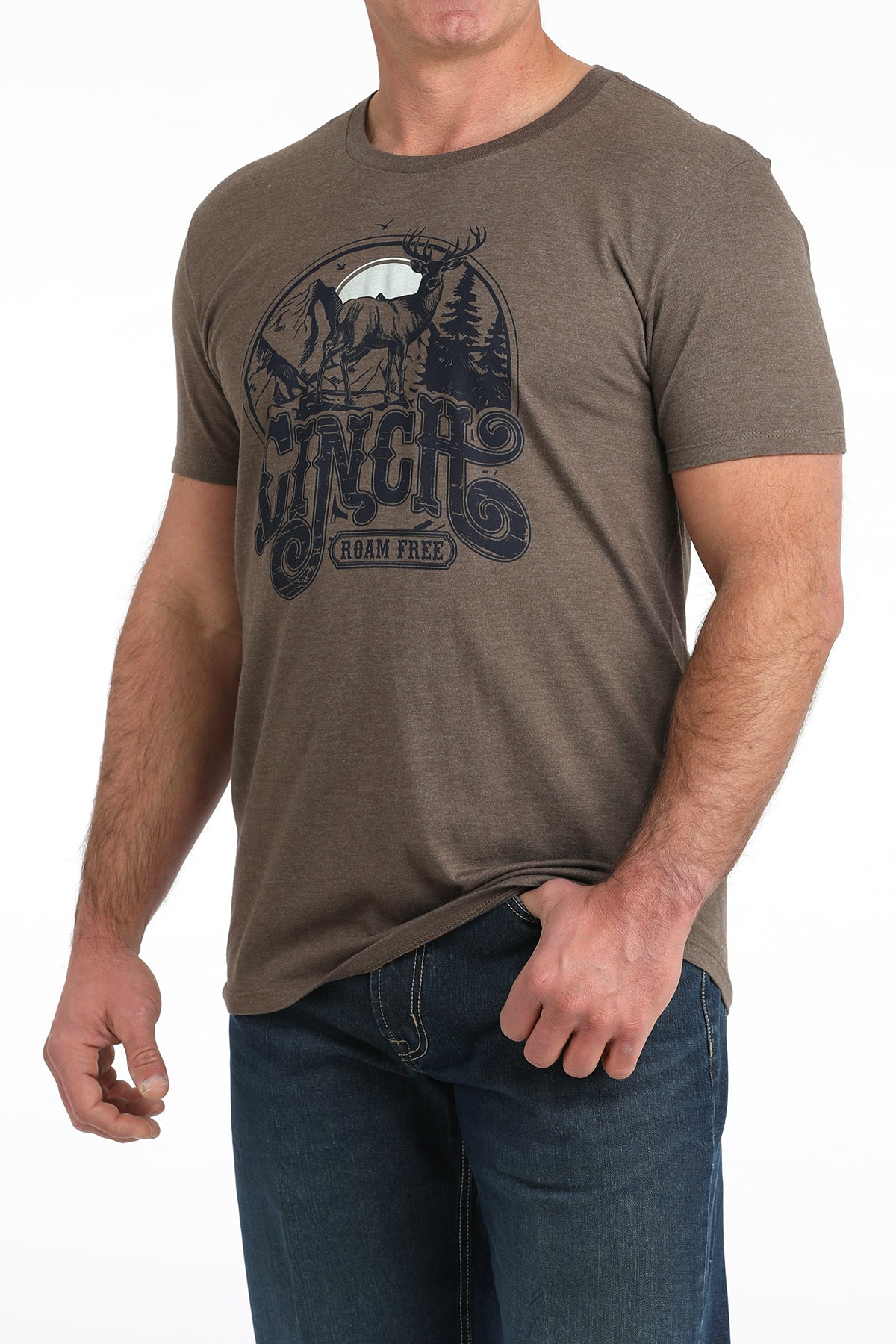 Cinch Men's Brown Roam Free T-Shirt
