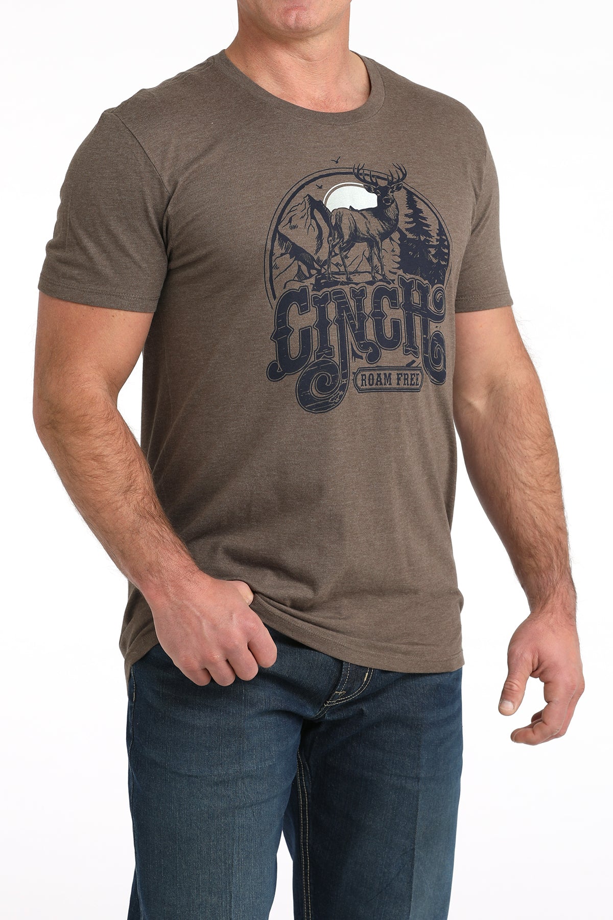 Cinch Men's Brown Roam Free T-Shirt