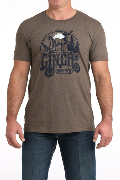 Cinch Men's Brown Roam Free T-Shirt