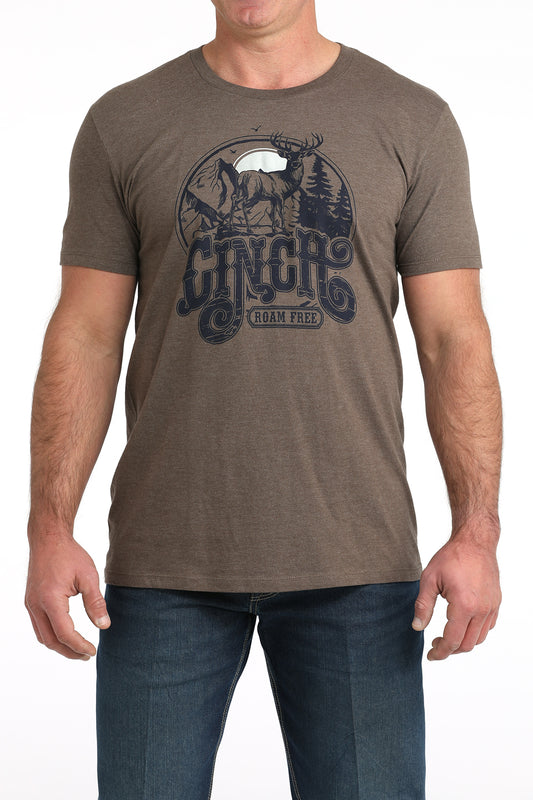 Cinch Men's Brown Roam Free T-Shirt