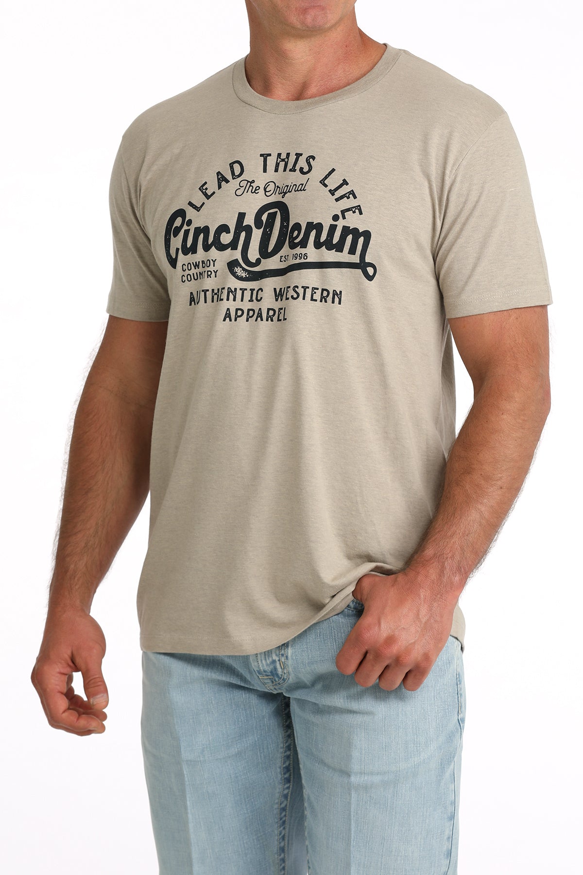 Cinch Men's Khaki Lead This Life T-Shirt