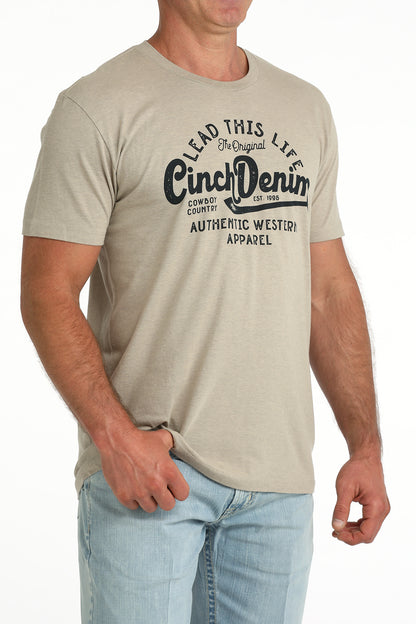 Cinch Men's Khaki Lead This Life T-Shirt