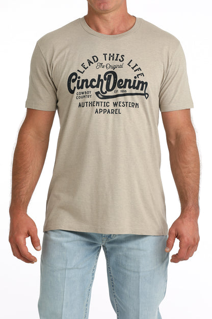 Cinch Men's Khaki Lead This Life T-Shirt