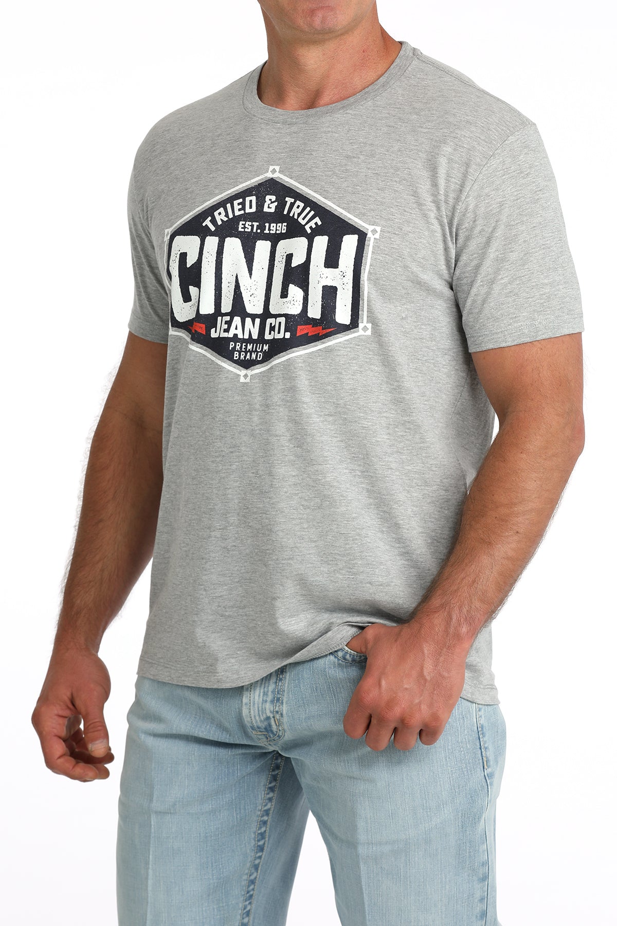 Cinch Men's Gray Tried & True T-Shirt