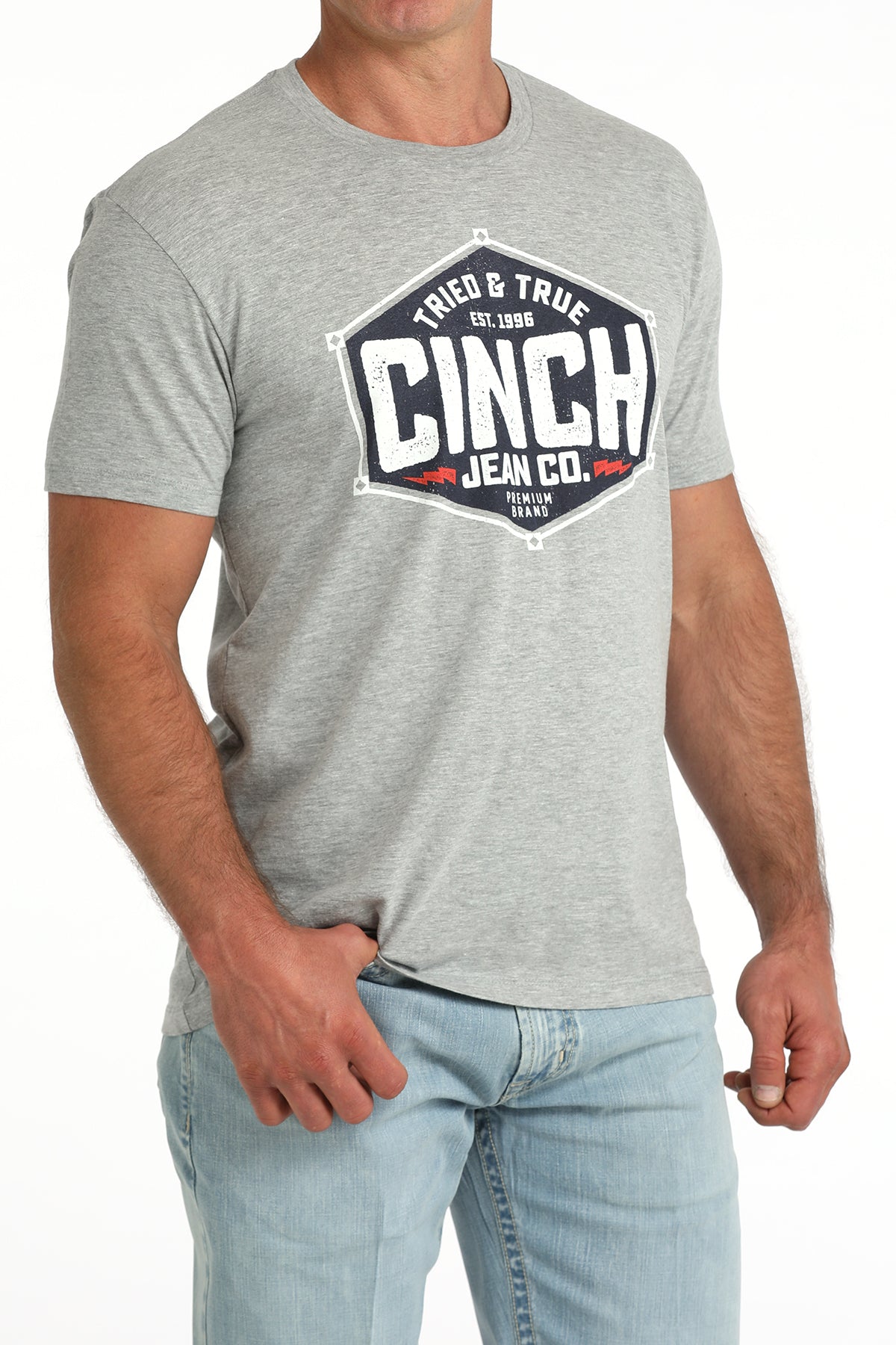 Cinch Men's Gray Tried & True T-Shirt