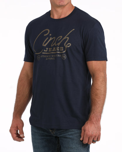 Cinch Men's Navy Rope Logo T-Shirt