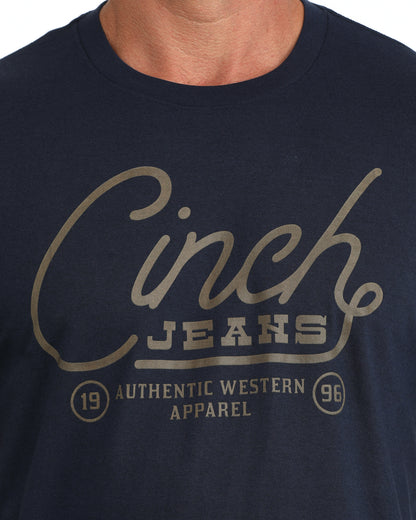 Cinch Men's Navy Rope Logo T-Shirt
