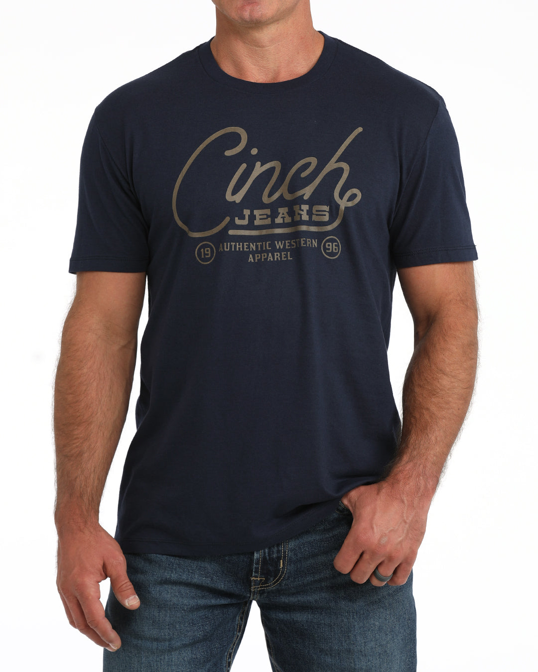 Cinch Men's Navy Rope Logo T-Shirt