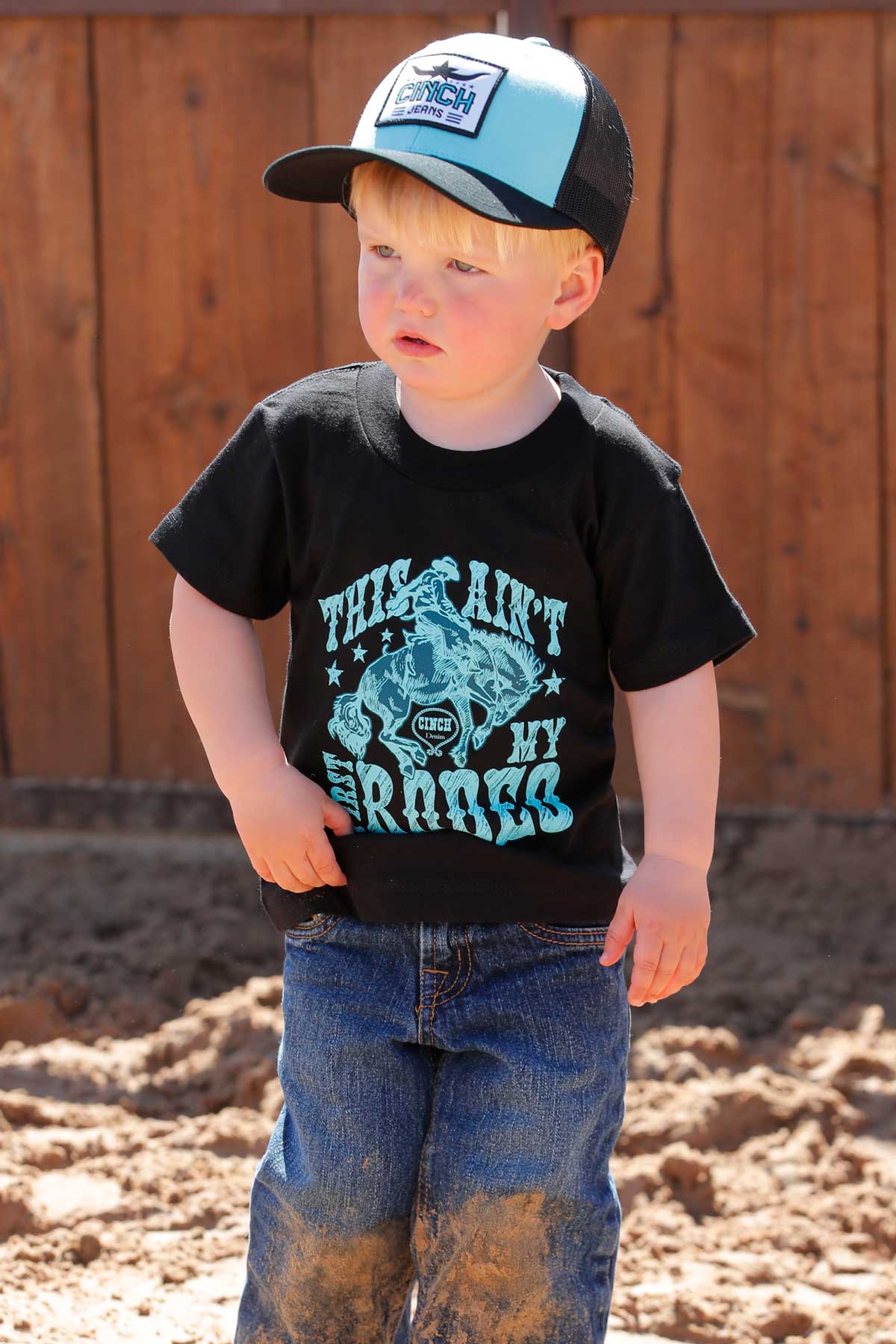 Cinch Boy's Toddler Black Ain't My First Rodeo T-Shirt