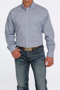 Cinch Men's Light Blue Crossed Western Shirt