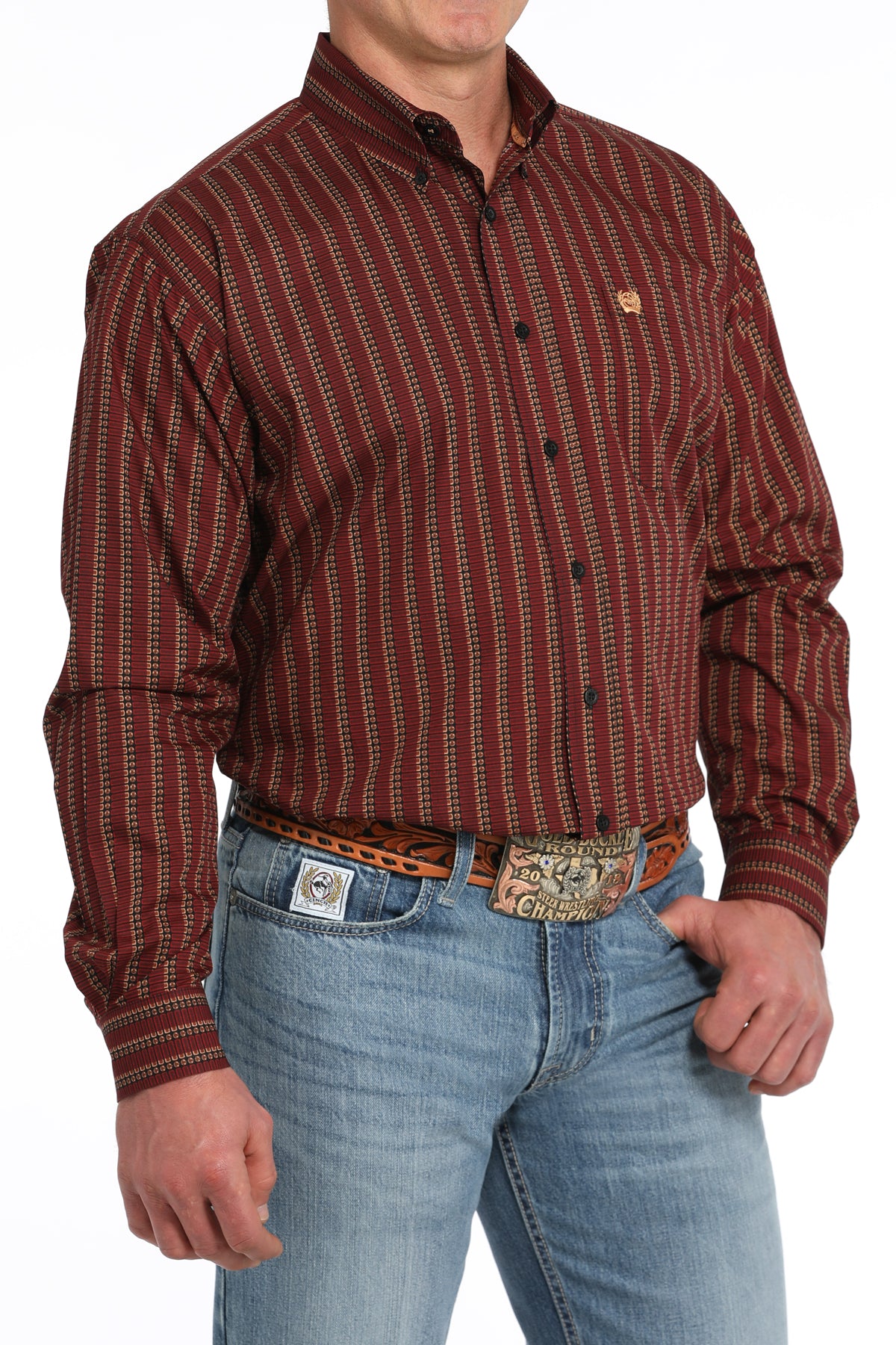 Cinch Men's Red Shotgun Shell Western Shirt