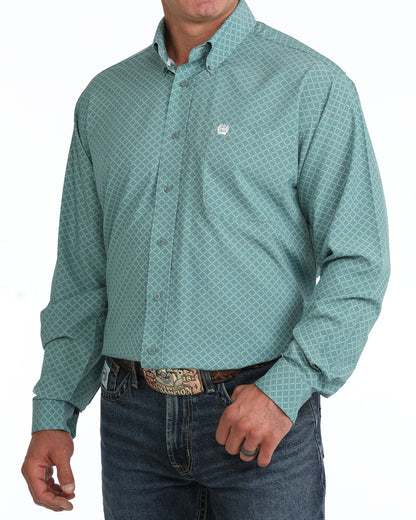 Cinch Men's ArenaFlex Stormy Sea Print Western Shirt