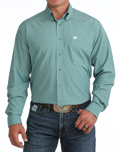 Cinch Men's ArenaFlex Stormy Sea Print Western Shirt