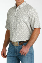 Load image into Gallery viewer, Cinch Men&#39;s ArenaFlex Steel Aztec Short Sleeve Western Shirt
