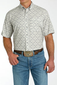 Cinch Men's ArenaFlex Steel Aztec Short Sleeve Western Shirt