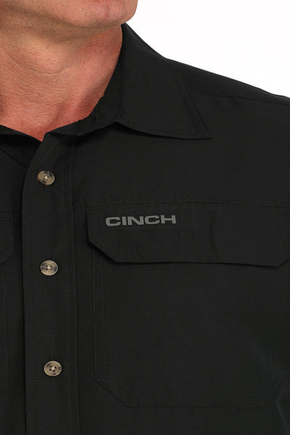Cinch Men's ArenaFlex Solid Black Western Shirt