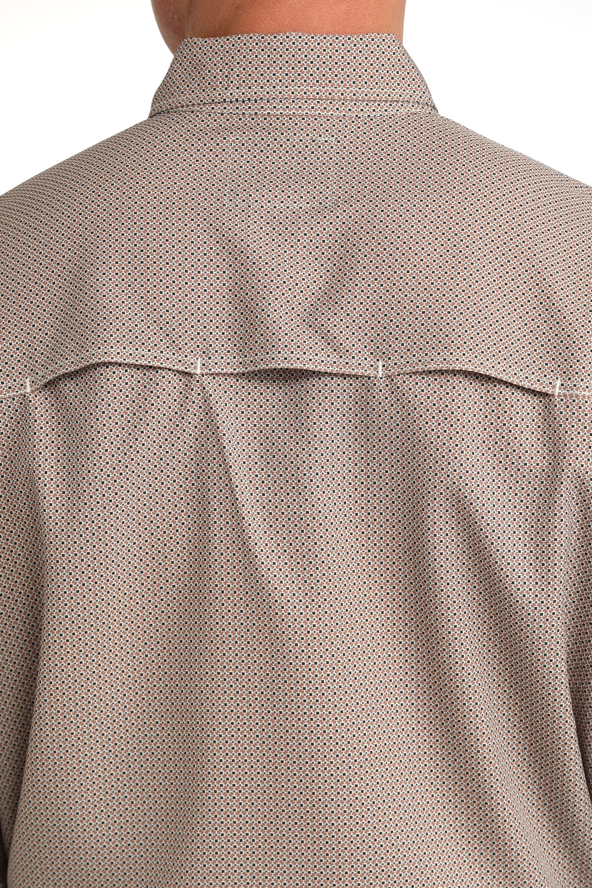 Cinch Men's ArenaFlex Geo Brown Long Sleeve Western Shirt