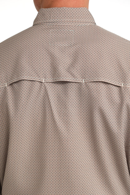Cinch Men's ArenaFlex Geo Brown Long Sleeve Western Shirt