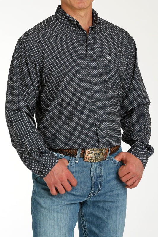 Cinch Men's ArenaFlex Charcoal Corner Explosion Western Shirt