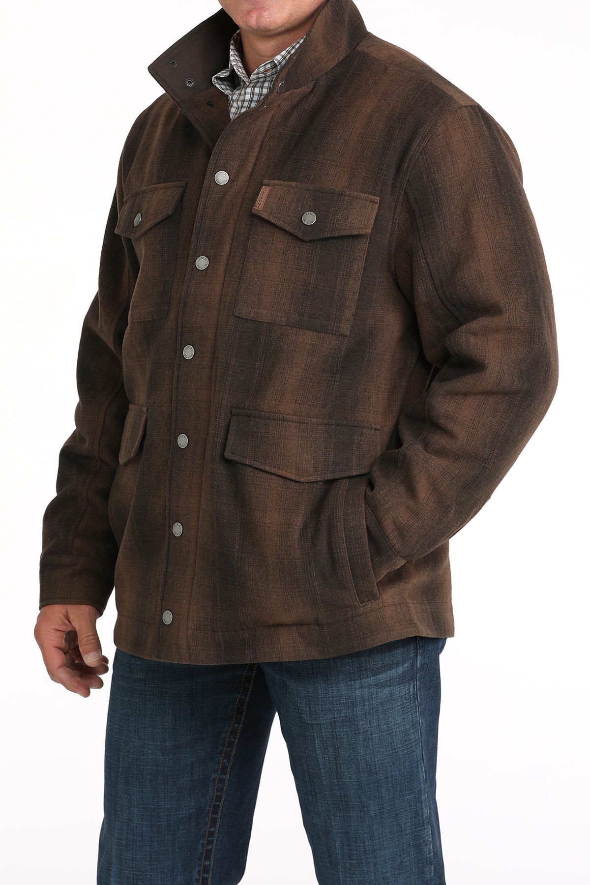 Cinch Men's Brown Twill Frontier Coat