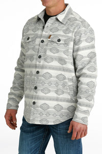 Cinch Men's Cream Jacquard Shirt Jacket