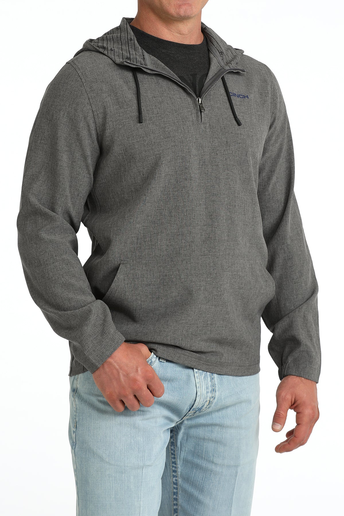 Cinch Men's ArenaFlex Gray ½ Zip Hoodie