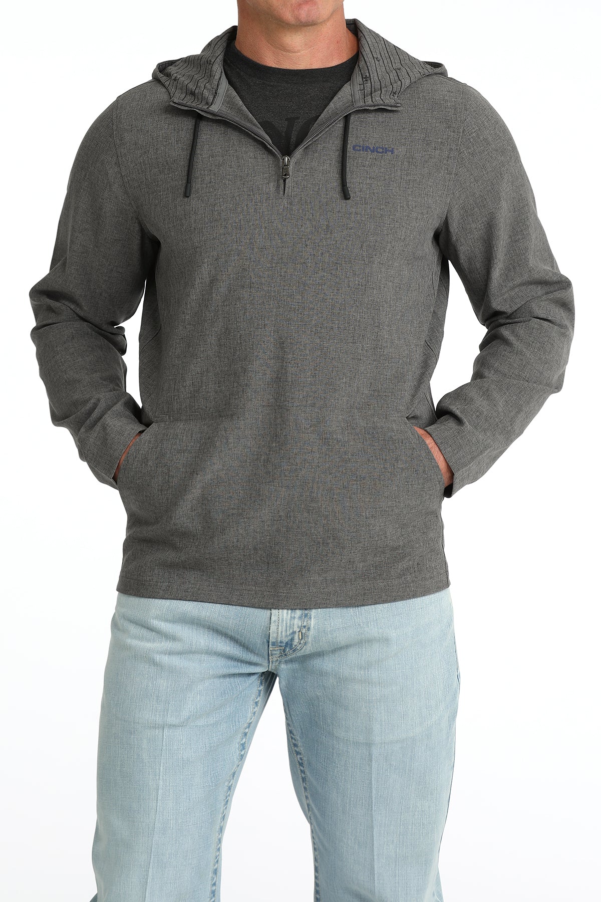 Cinch Men's ArenaFlex Gray ½ Zip Hoodie