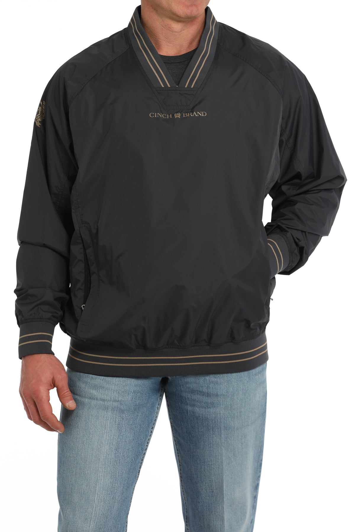 Cinch Men's Navy Vintage Windbreak Pullover