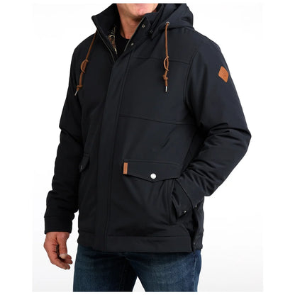Cinch Men's Hooded Bonded Jacket - Black